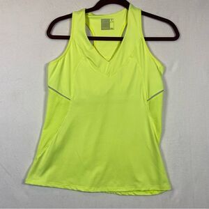 Lucky In Love Bright Yellow Racer Back Tank Size Medium